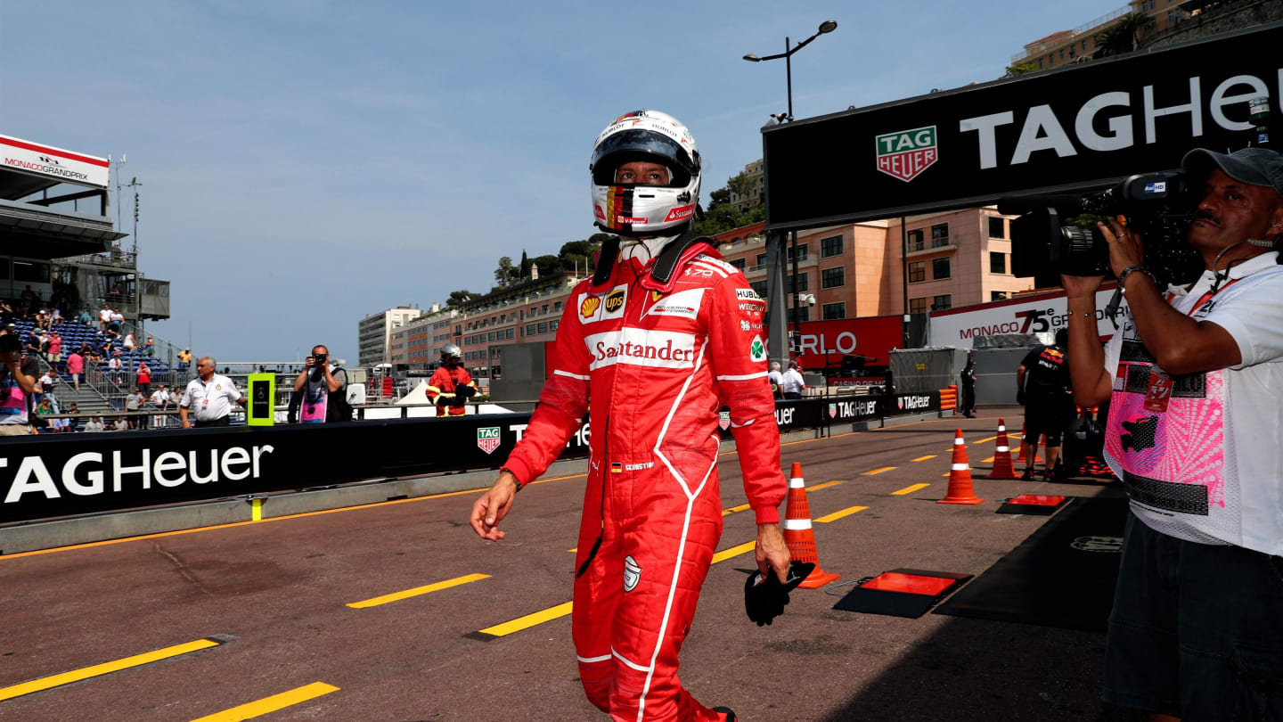 Sebastian Vettel (GER) Ferrari at Formula One World Championship, Rd6, Monaco Grand Prix, Practice, Monte-Carlo, Monaco, Thursday 25 May 2017. © Sutton Images