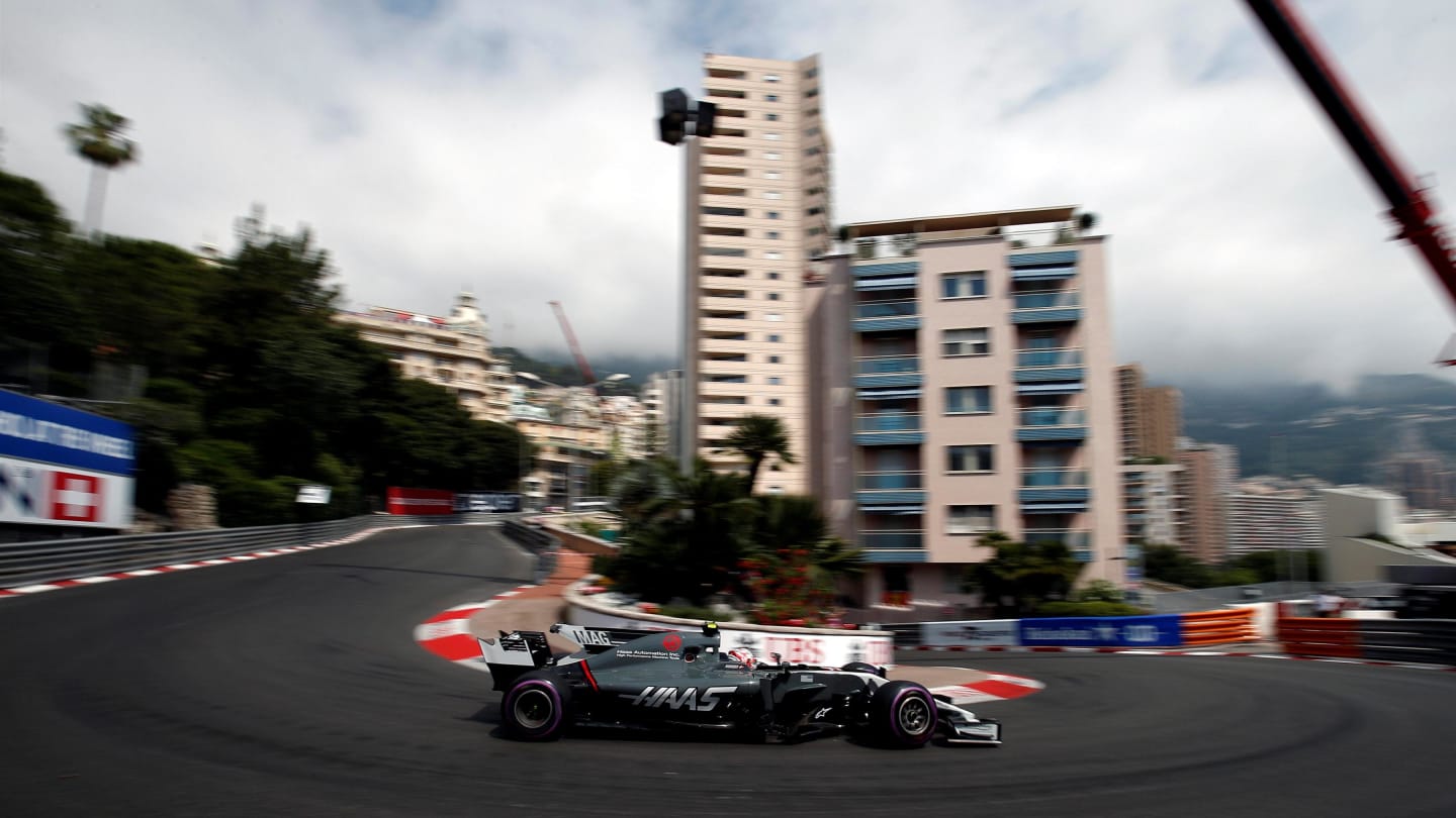 Kevin Magnussen (DEN) Haas VF-17 at Formula One World Championship, Rd6, Monaco Grand Prix, Practice, Monte-Carlo, Monaco, Thursday 25 May 2017. © Sutton Images