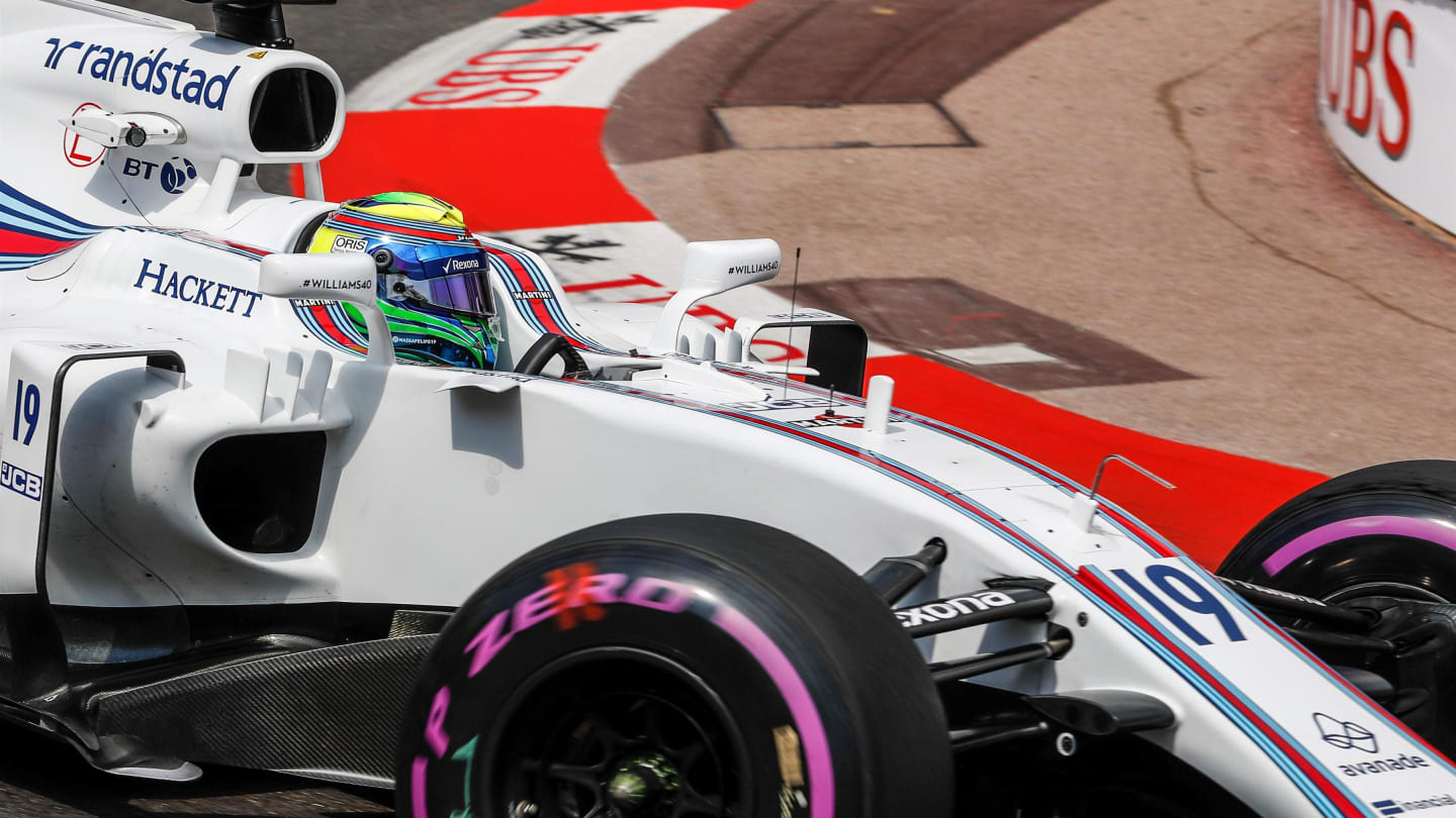 Felipe Massa (BRA) Williams FW40 at Formula One World Championship, Rd6, Monaco Grand Prix, Practice, Monte-Carlo, Monaco, Thursday 25 May 2017. © Sutton Images