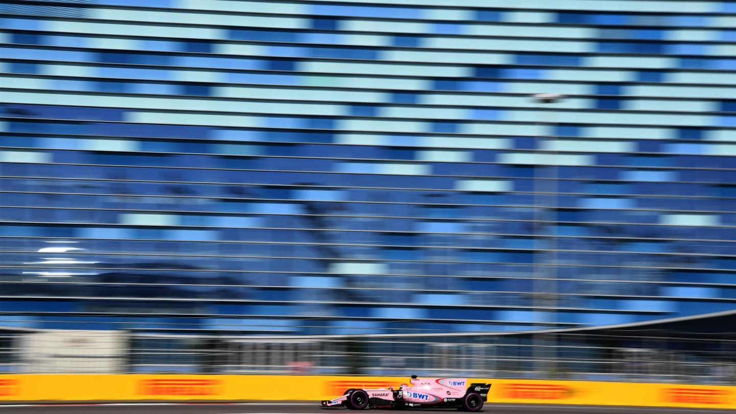 Sergio Perez (MEX) Force India VJM10 at Formula One World Championship, Rd4, Russian Grand Prix,