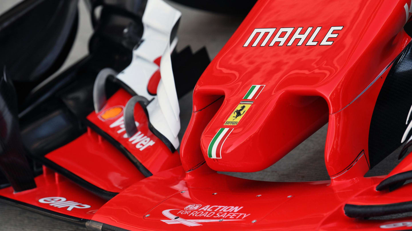 Ferrari SF70-H nose detail at Formula One World Championship, Rd4, Russian Grand Prix, Preparations, Sochi Autodrom, Sochi, Krasnodar Krai, Russia, Thursday 27 April 2017. © Sutton Motorsport Images