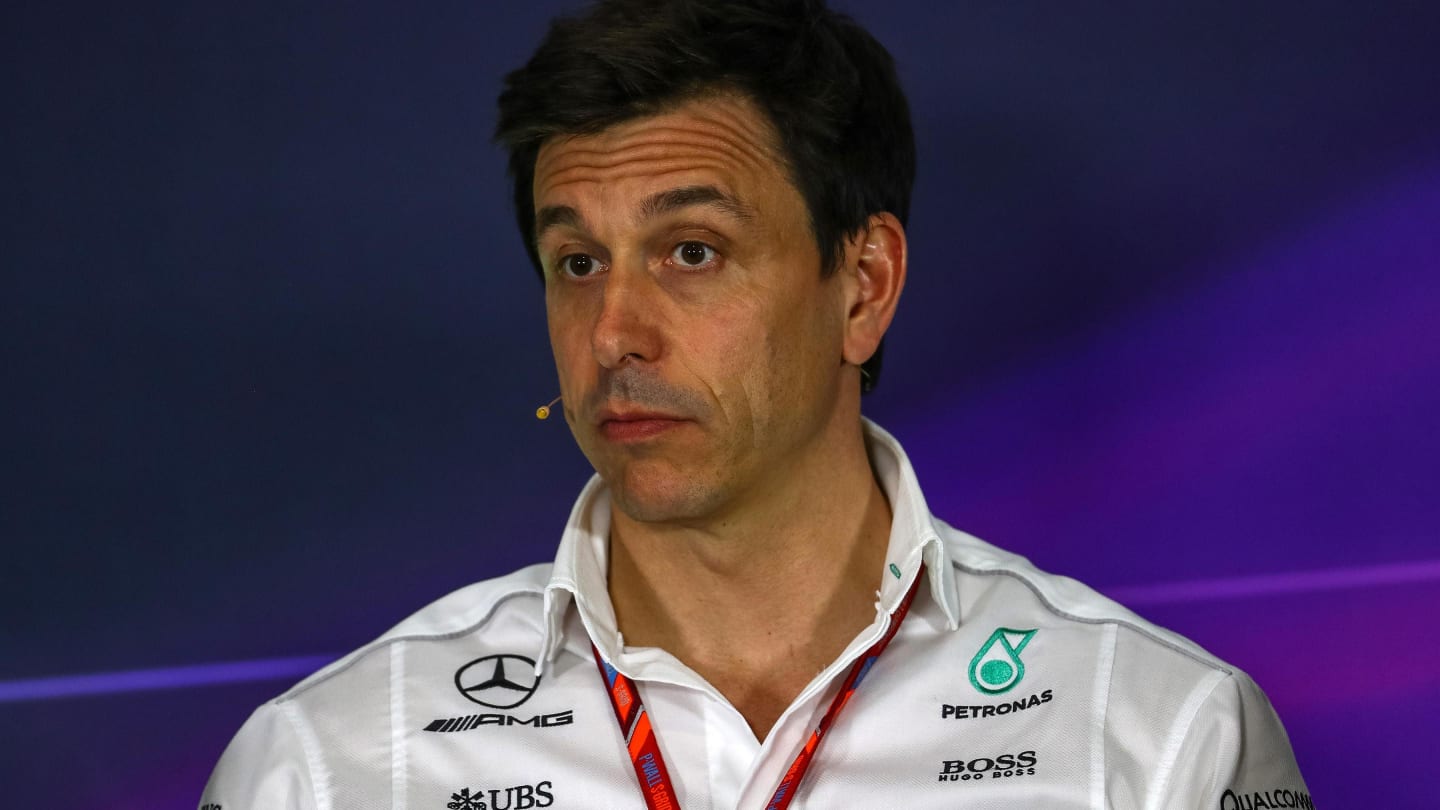 Toto Wolff (AUT) Mercedes AMG F1 Director of Motorsport in the Press Conference at Formula One World Championship, Rd5, Spanish Grand Prix, Practice, Barcelona, Spain, Friday 12 May 2017. © Sutton Motorsport Images