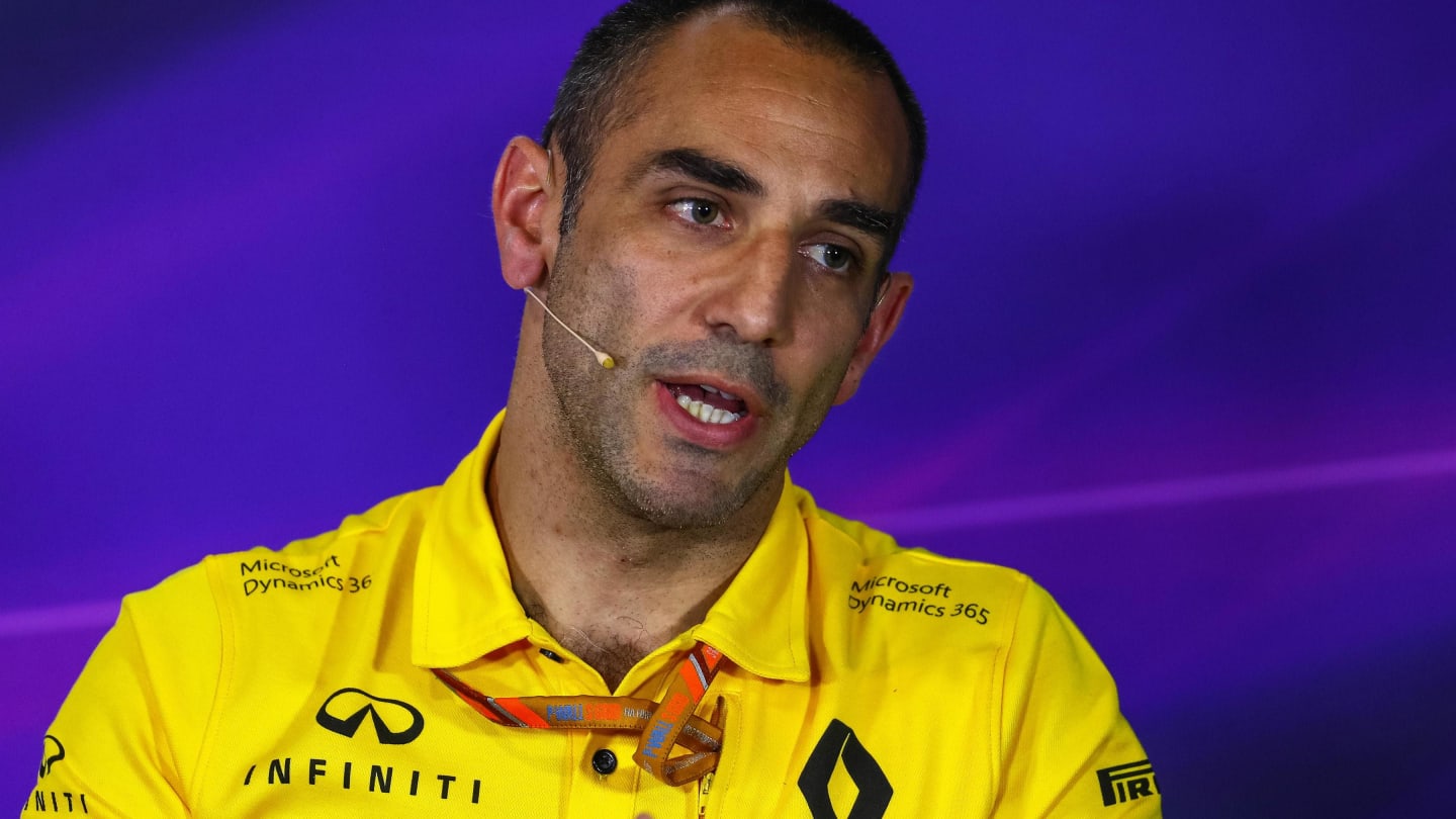 Cyril Abiteboul (FRA) Renault Sport F1 Managing Director in the Press Conference at Formula One World Championship, Rd5, Spanish Grand Prix, Practice, Barcelona, Spain, Friday 12 May 2017. © Sutton Motorsport Images