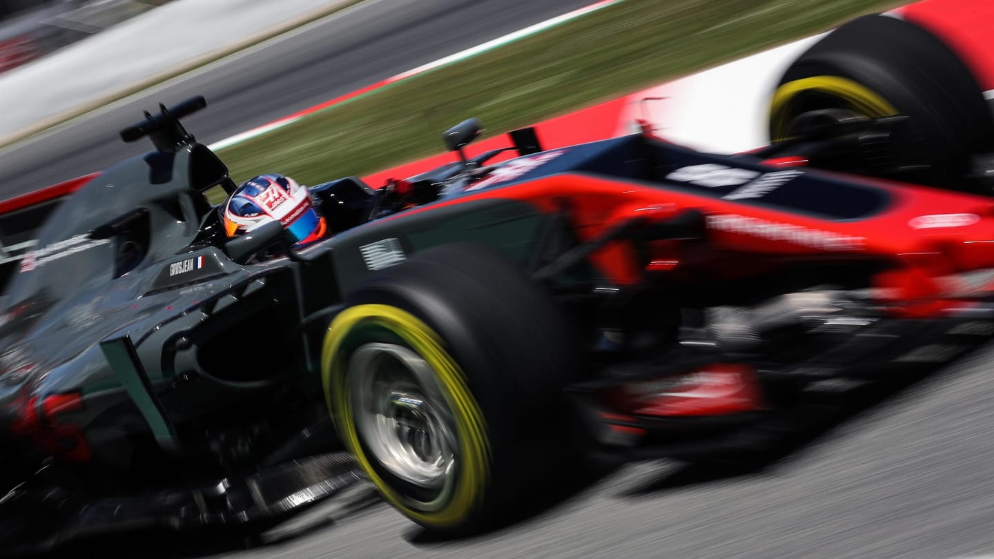 Romain Grosjean (FRA) Haas VF-17 at Formula One World Championship, Rd5, Spanish Grand Prix,