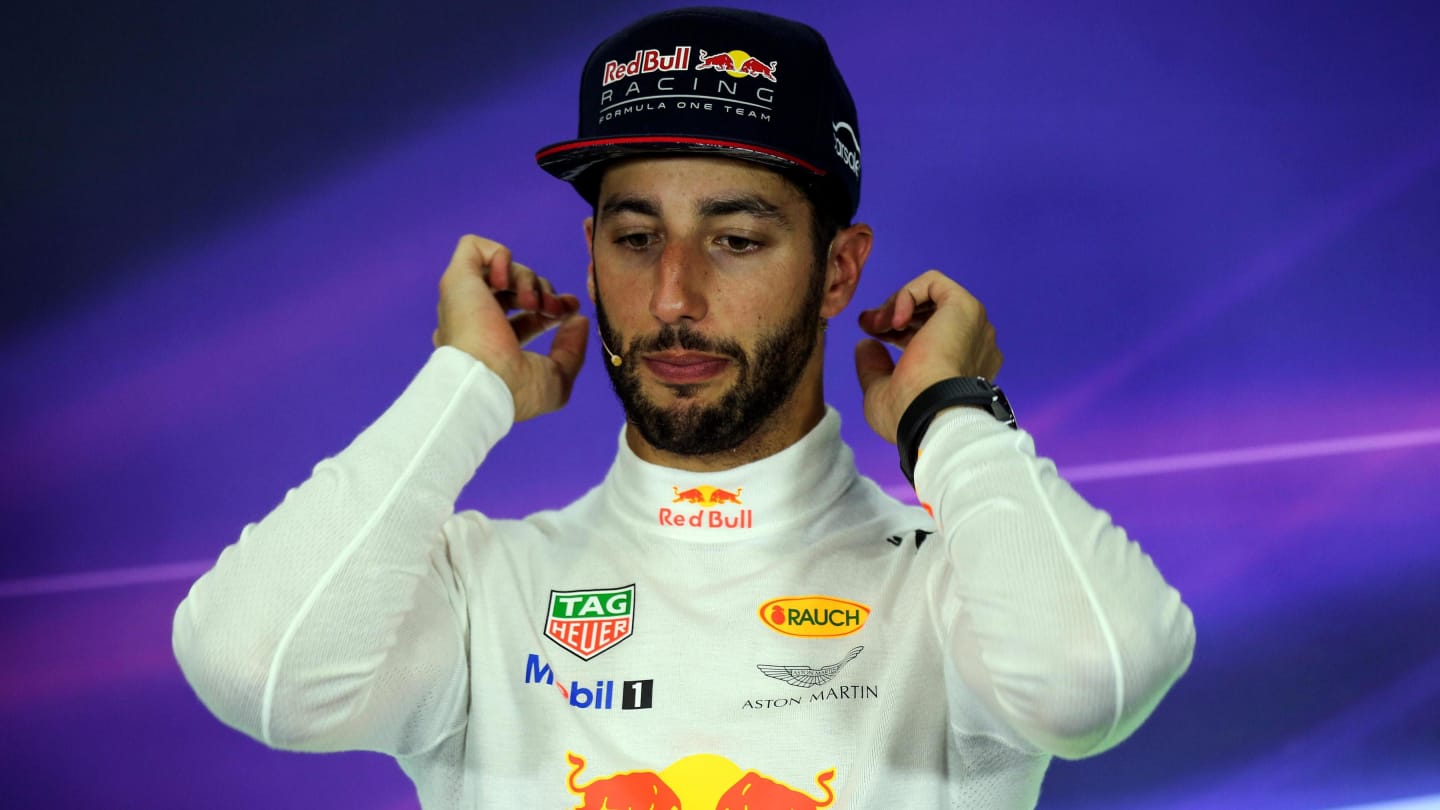 Daniel Ricciardo (AUS) Red Bull Racing in the Press Conference at Formula One World Championship, Rd5, Spanish Grand Prix, Race, Barcelona, Spain, Sunday 14 May 2017. © Sutton Motorsport Images