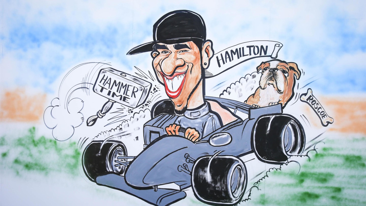 Caricature at Formula One World Championship, Rd5, Spanish Grand Prix, Race, Barcelona, Spain, Sunday 14 May 2017. © Sutton Motorsport Images