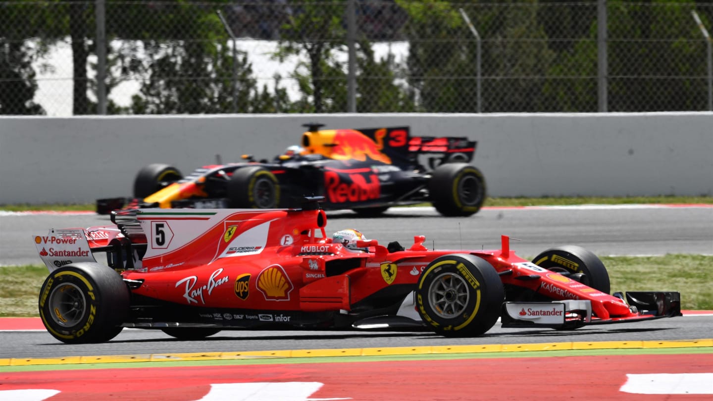 Sebastian Vettel (GER) Ferrari SF70-H at Formula One World Championship, Rd5, Spanish Grand Prix, Race, Barcelona, Spain, Sunday 14 May 2017. © Sutton Motorsport Images