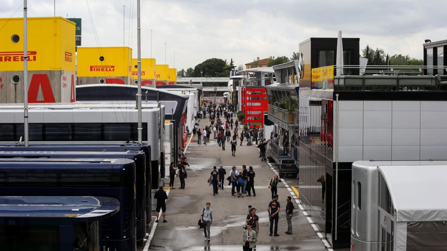 Paddock view at Formula One World Championship, Rd5, Spanish Grand Prix, Preparations, Barcelona, Spain, Thursday 11 May 2017. © Sutton Motorsport Images
