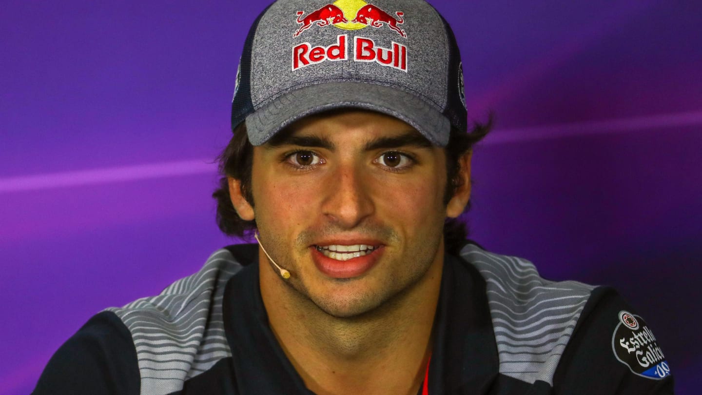 Carlos Sainz jr (ESP) Scuderia Toro Rosso in the Press Conference at Formula One World Championship, Rd5, Spanish Grand Prix, Preparations, Barcelona, Spain, Thursday 11 May 2017. © Sutton Motorsport Images