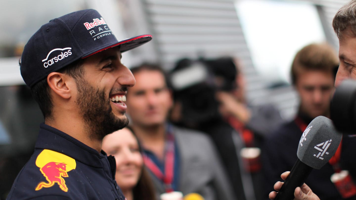 Daniel Ricciardo (AUS) Red Bull Racing talks to the media at Formula One World Championship, Rd5, Spanish Grand Prix, Preparations, Barcelona, Spain, Thursday 11 May 2017. © Sutton Motorsport Images
