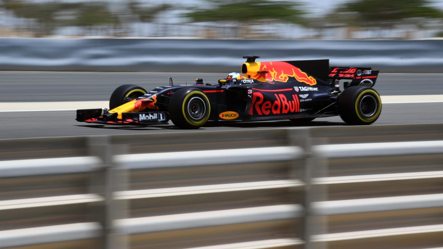 Daniel Ricciardo (AUS) Red Bull Racing RB13 at Formula One Testing, Day One, Bahrain International Circuit, Sakhir, Bahrain, Tuesday 18 April 2017. © Sutton Motorsport Images