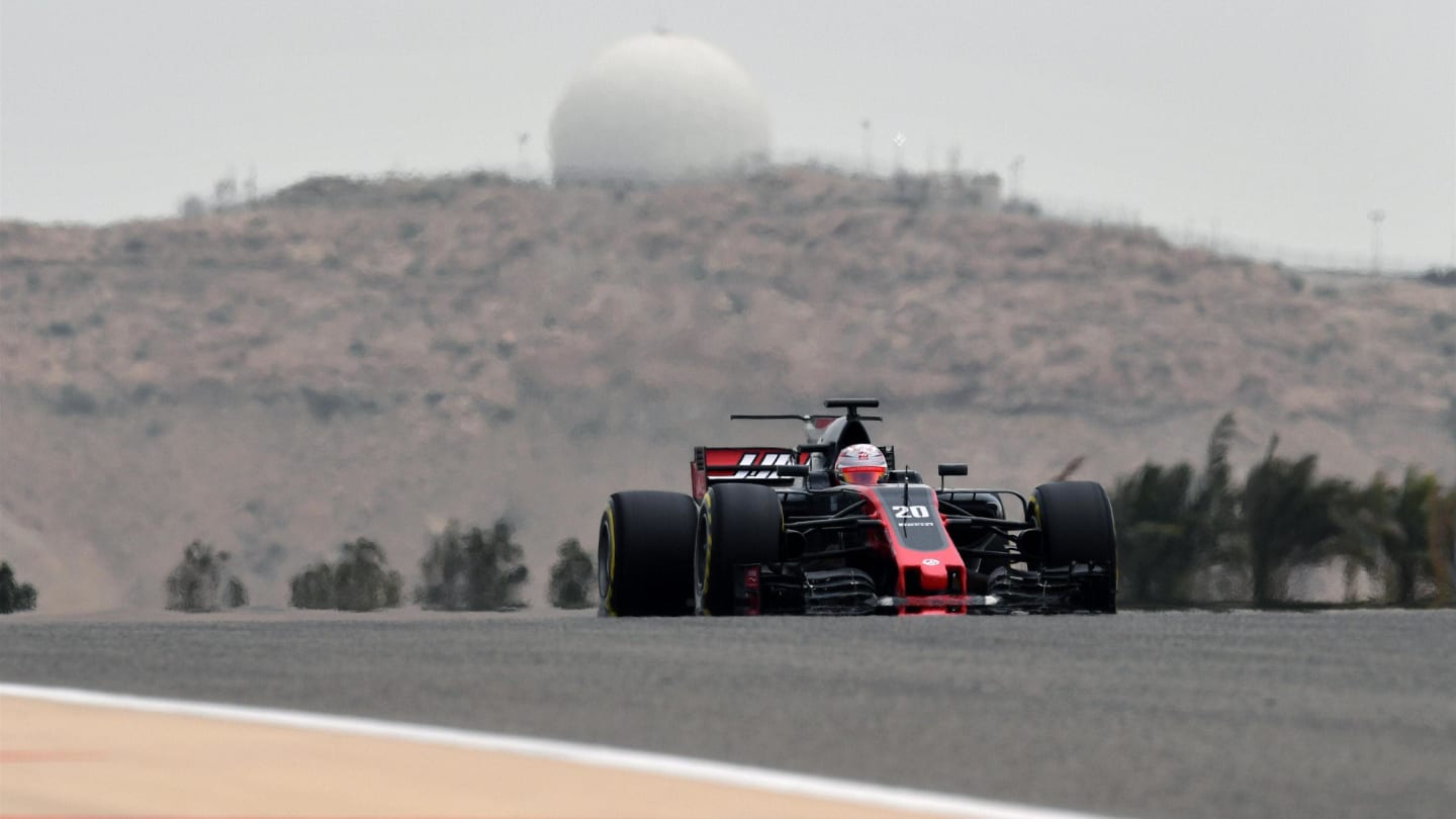 Kevin Magnussen (DEN) Haas VF-17 at Formula One Testing, Day Two, Bahrain International Circuit, Sakhir, Bahrain, Wednesday 19 April 2017. © Sutton Motorsport Images