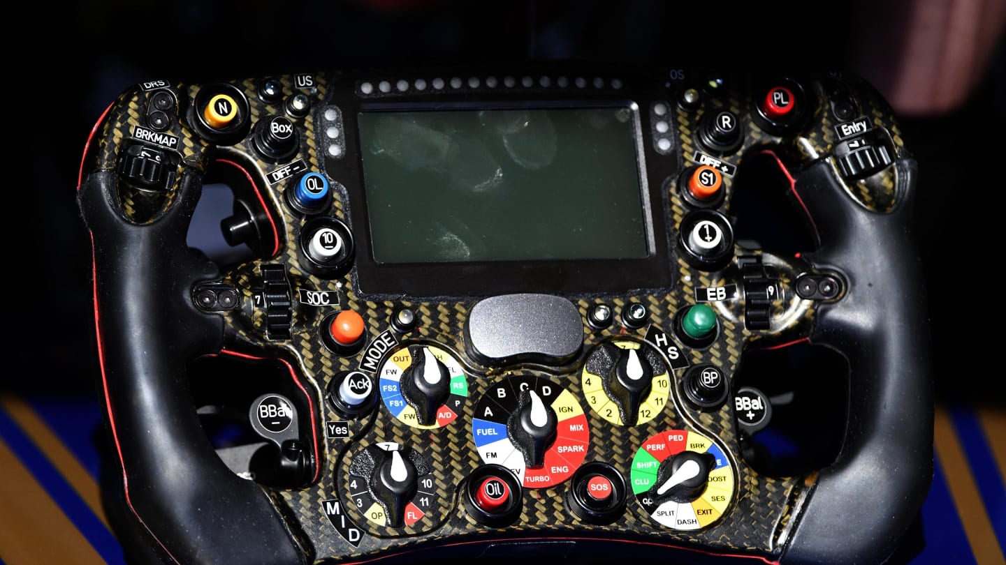 The steering wheel detail of Pascal Wehrlein (GER) Sauber C36 at Formula One Testing, Day One, Barcelona, Spain, 7 March 2017. © Sutton Images