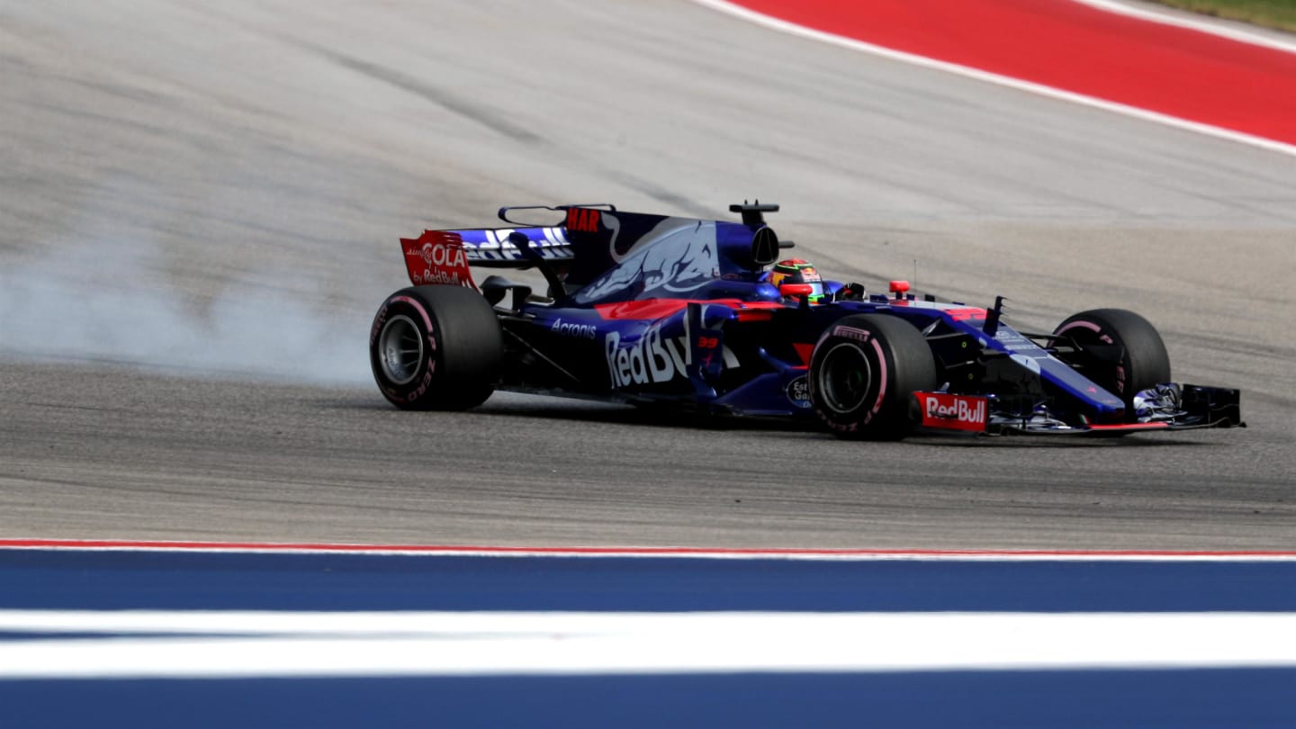 Brendon Hartley (NZL) Scuderia Toro Rosso STR12 at Formula One World Championship, Rd17, United States Grand Prix, Practice, Circuit of the Americas, Austin, Texas, USA, Friday 20 October 2017. © Kym Illman/Sutton Images