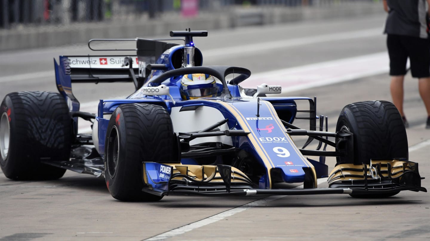 Marcus Ericsson (SWE) Sauber C36 and halo at Formula One World Championship, Rd17, United States Grand Prix, Practice, Circuit of the Americas, Austin, Texas, USA, Friday 20 October 2017. © Mark Sutton/Sutton Images