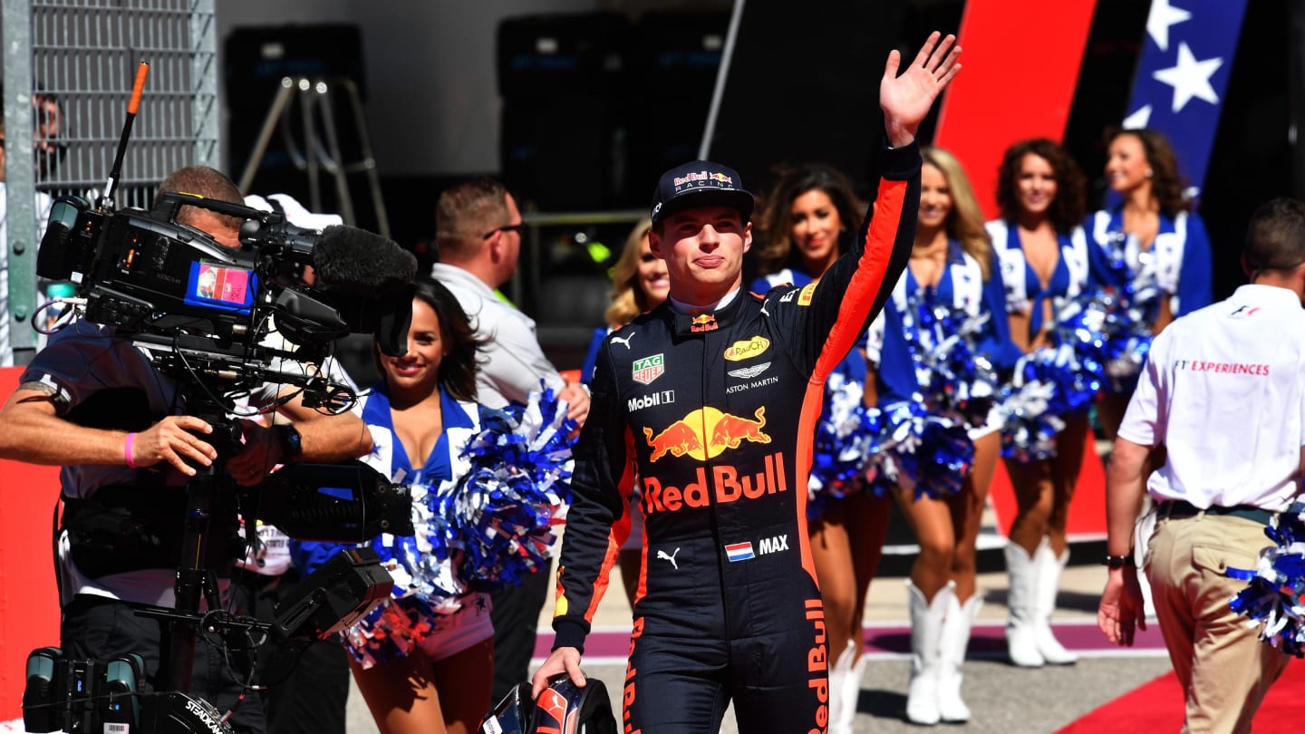 Max Verstappen (NED) Red Bull Racing on the grid at Formula One World Championship, Rd17, United