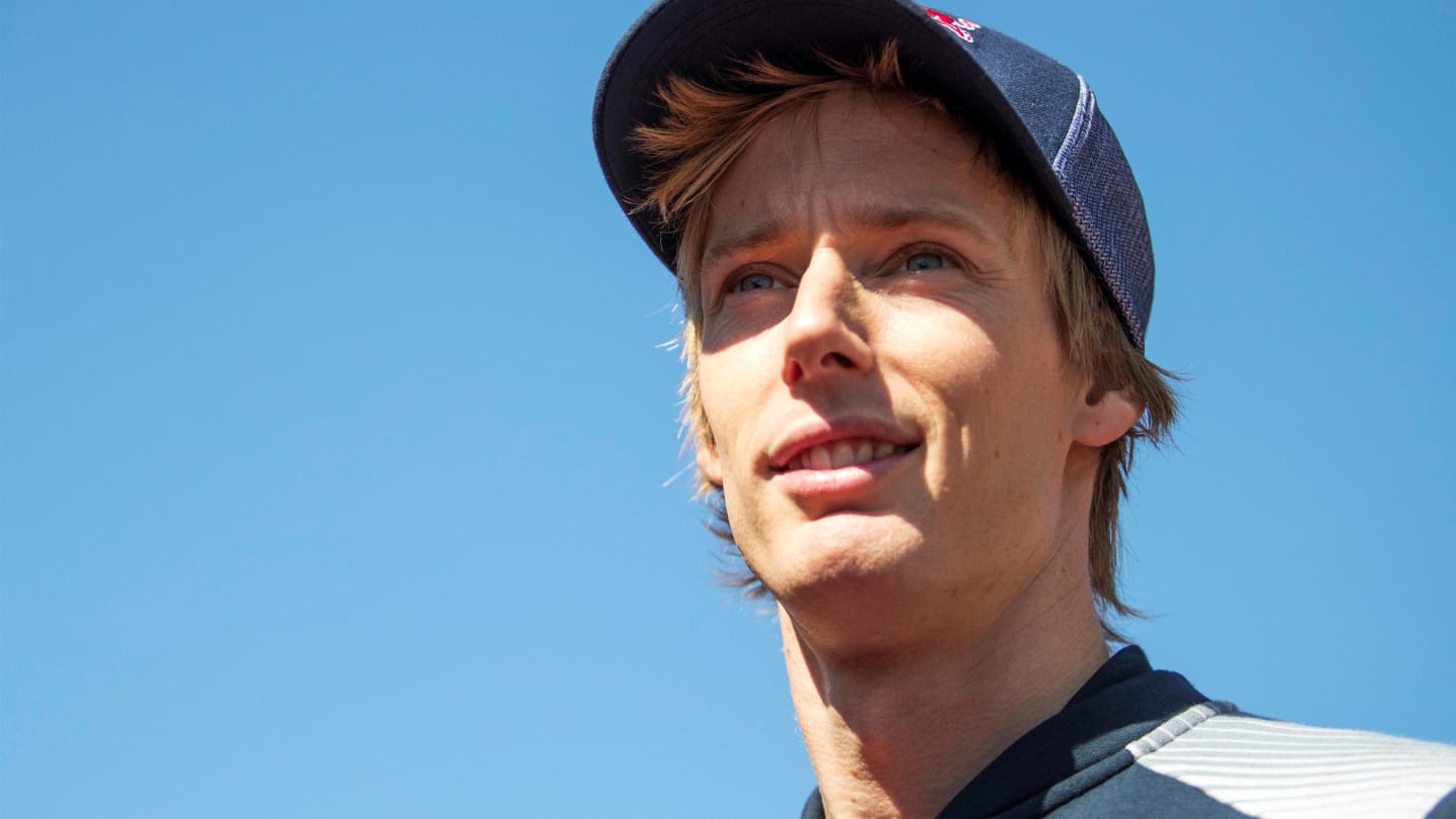 Brendon Hartley (NZL) Scuderia Toro Rosso on the drivers parade at Formula One World Championship,