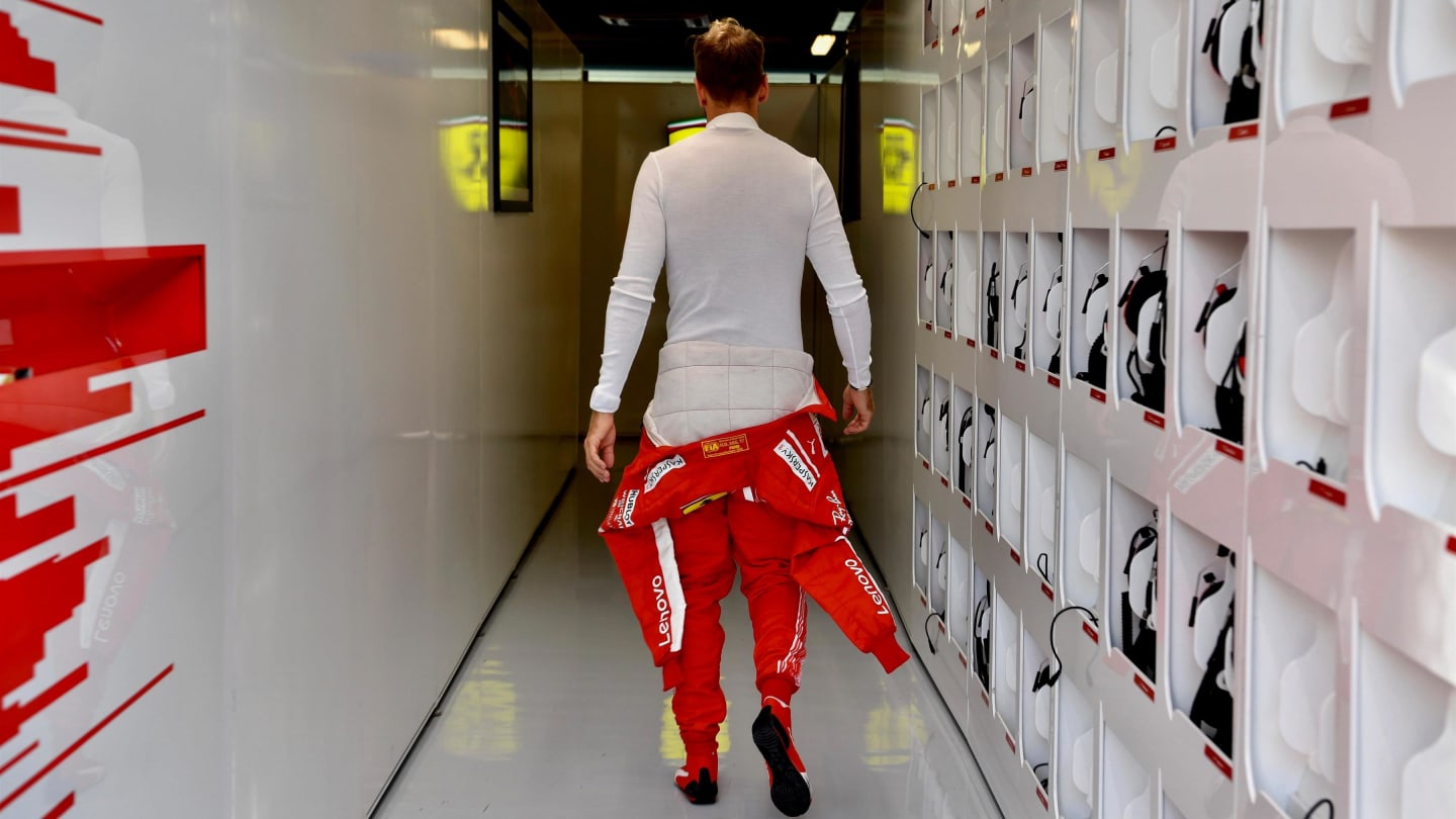 Sebastian Vettel, Ferrari Sebastian Vettel, Ferrari at Formula One Testing, Day One, Yas Marina Circuit, Abu Dhabi, UAE, Tuesday 27 November 2018.