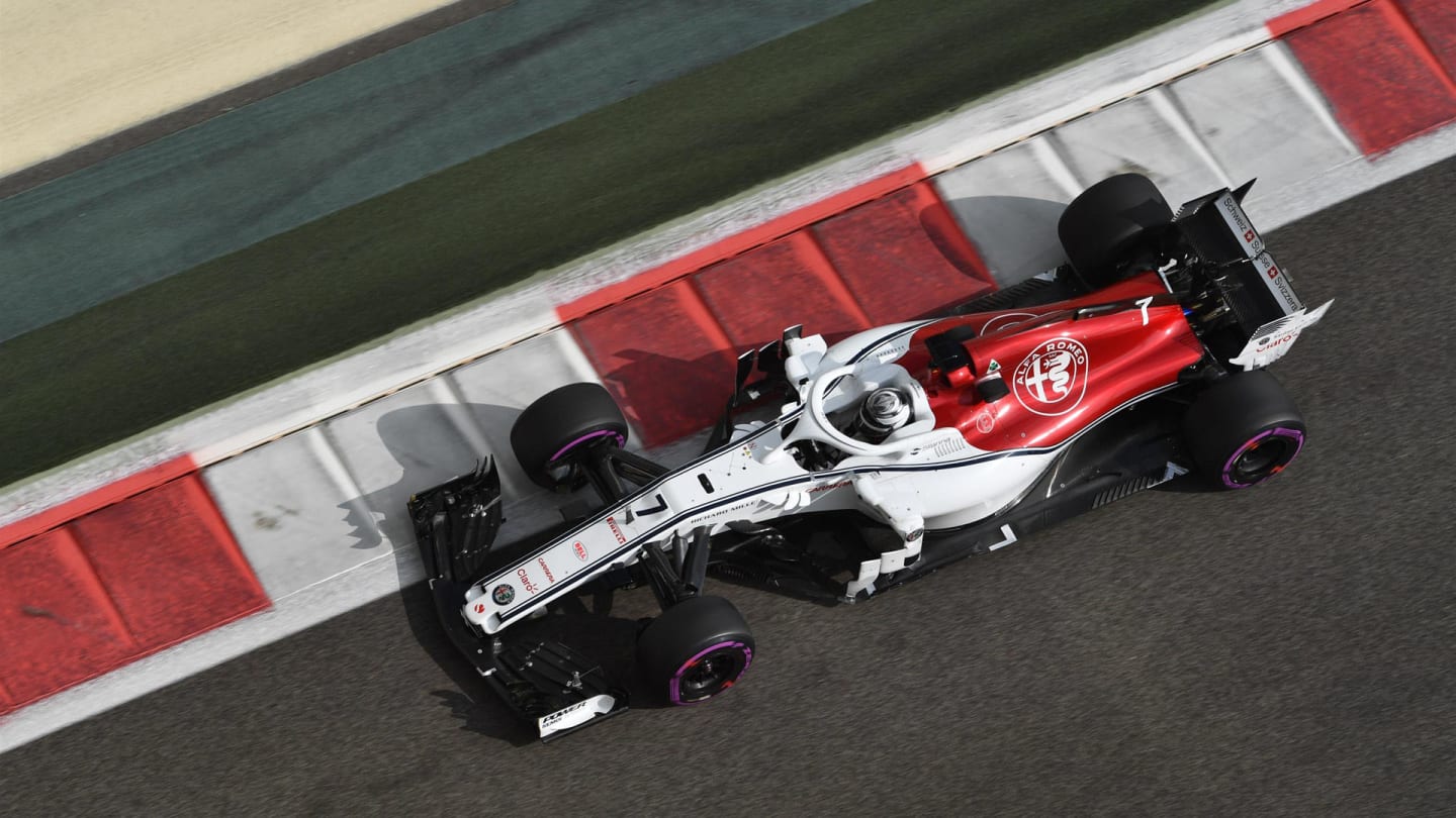 Kimi Raikkonen, Alfa Romeo Sauber C37 at Formula One Testing, Day One, Yas Marina Circuit, Abu Dhabi, UAE, Tuesday 27 November 2018.