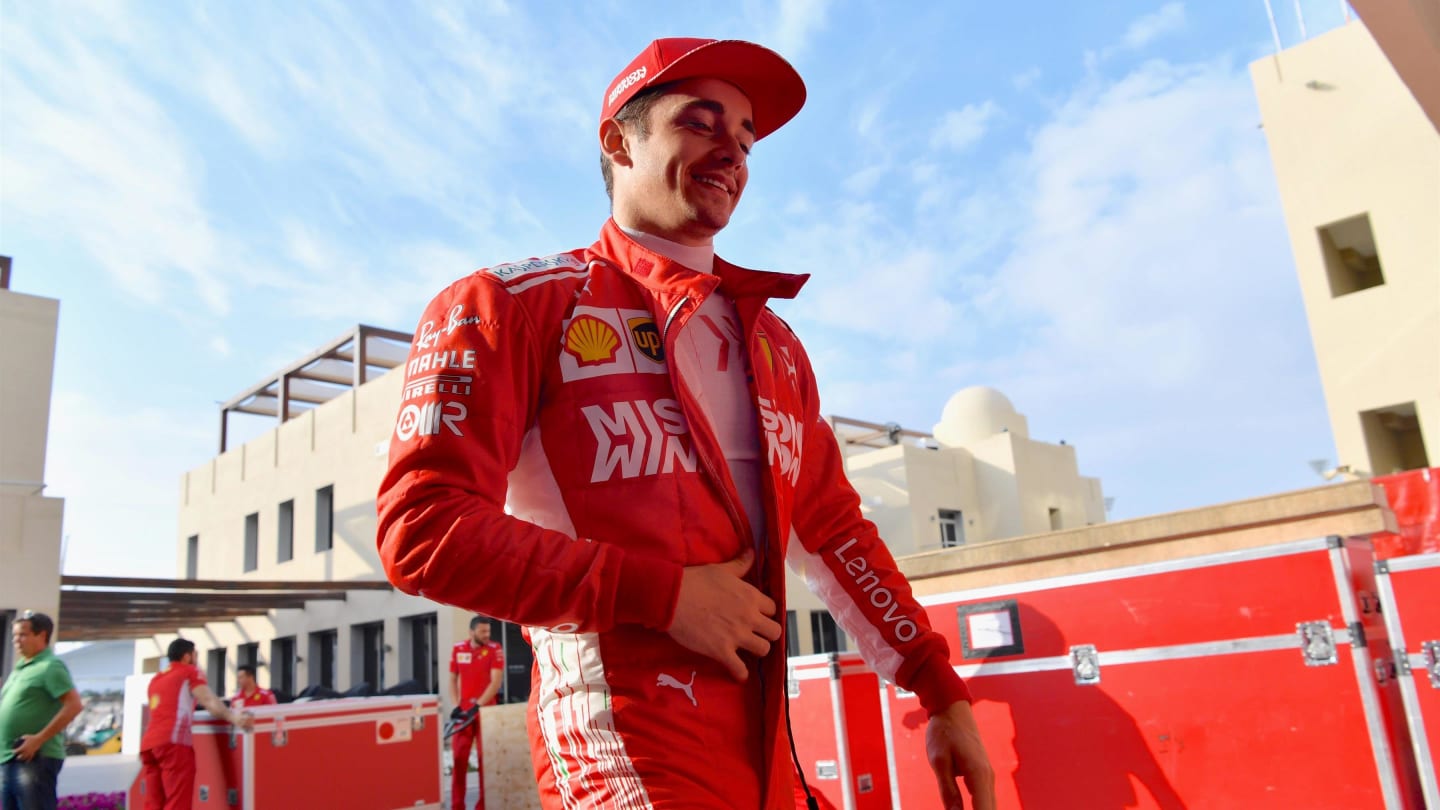 Charles Leclerc, Ferrari at Formula One Testing, Day Two, Yas Marina Circuit, Abu Dhabi, UAE,