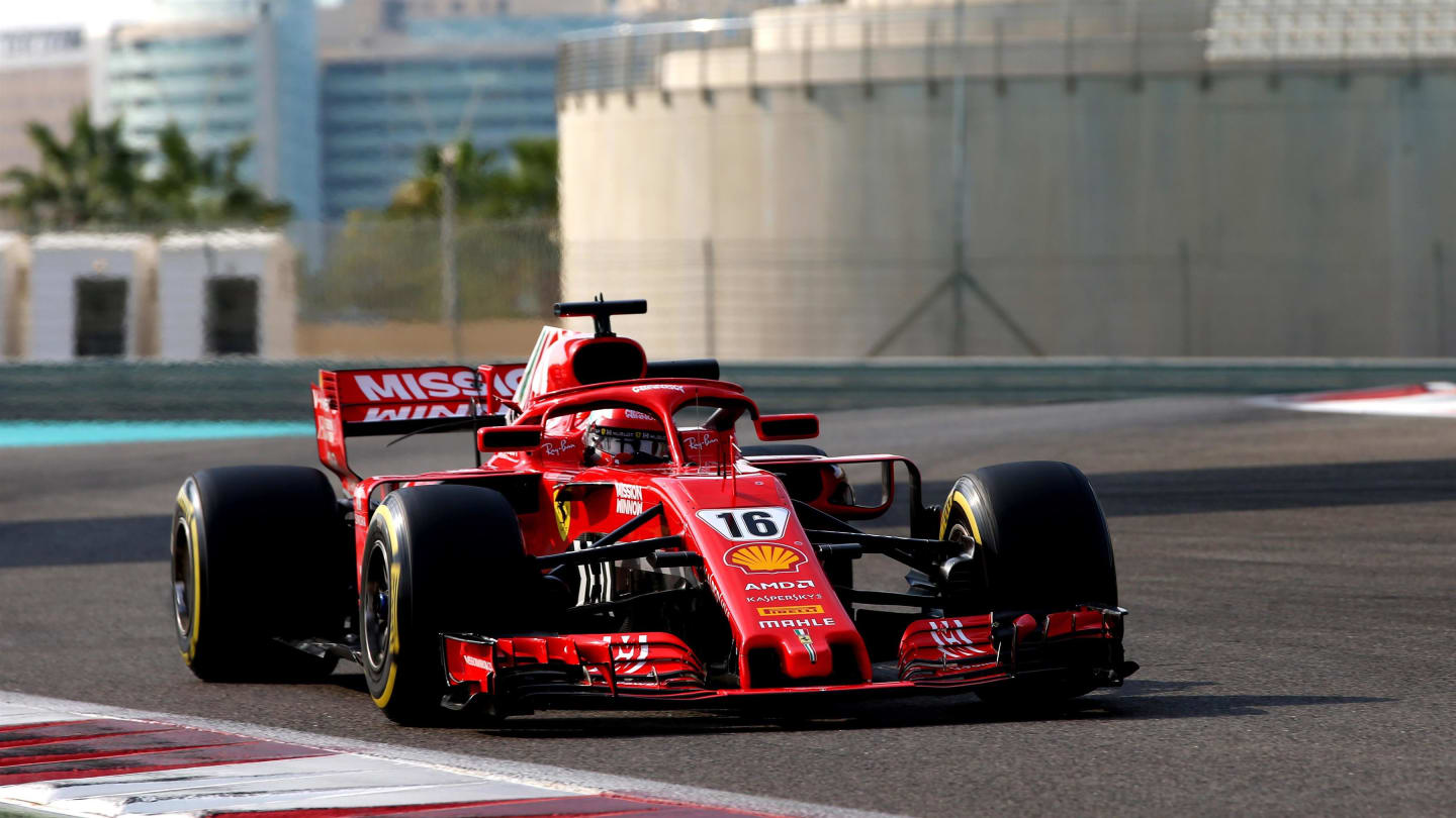 Charles Leclerc, Ferrari SF-71H at Formula One Testing, Day Two, Yas Marina Circuit, Abu Dhabi,