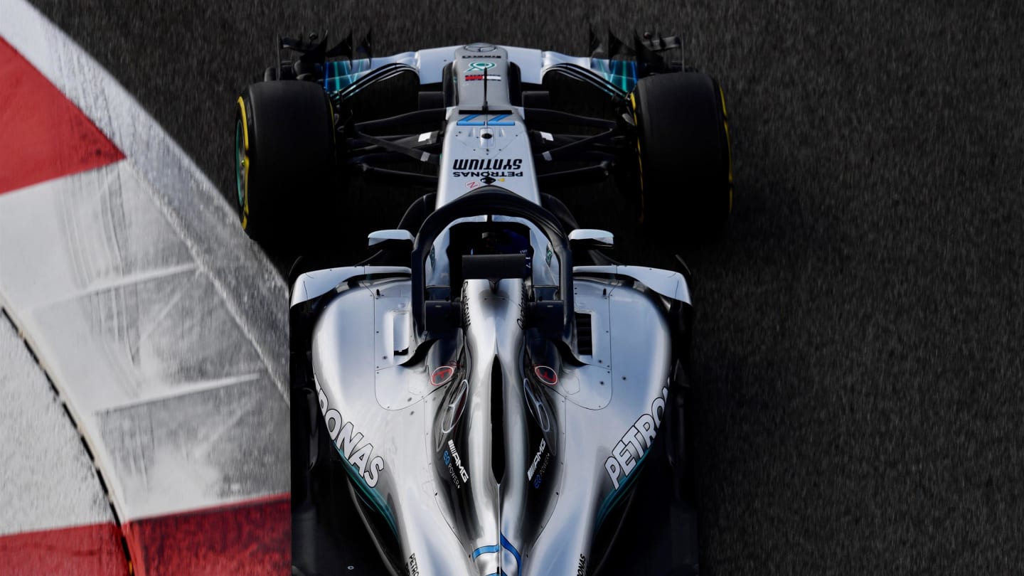Valtteri Bottas, Mercedes-AMG F1 W09 EQ Power+ at Formula One Testing, Day Two, Yas Marina Circuit,