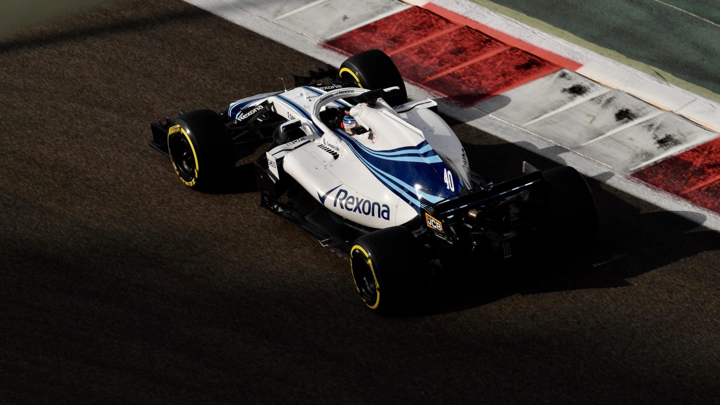 Robert Kubica, Williams FW41 at Formula One Testing, Day Two, Yas Marina Circuit, Abu Dhabi, UAE,