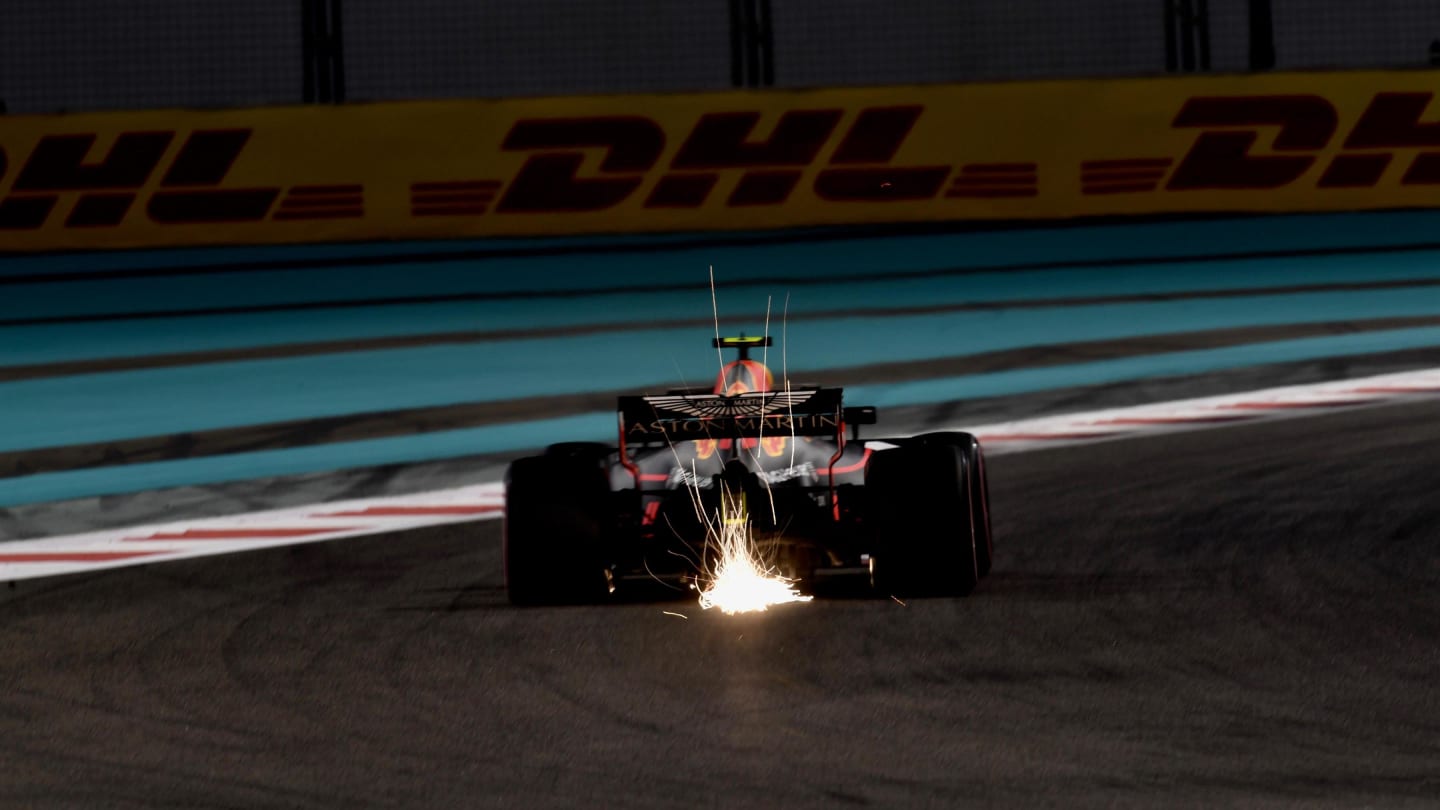 Max Verstappen, Red Bull Racing RB14 at Formula One World Championship, Rd21, Abu Dhabi Grand Prix,