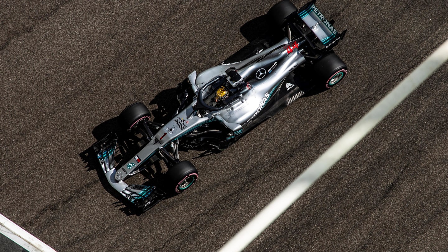 Lewis Hamilton, Mercedes-AMG F1 W09 EQ Power+ at Formula One World Championship, Rd21, Abu Dhabi Grand Prix, Practice, Yas Marina Circuit, Abu Dhabi, UAE, Friday 23 November 2018.