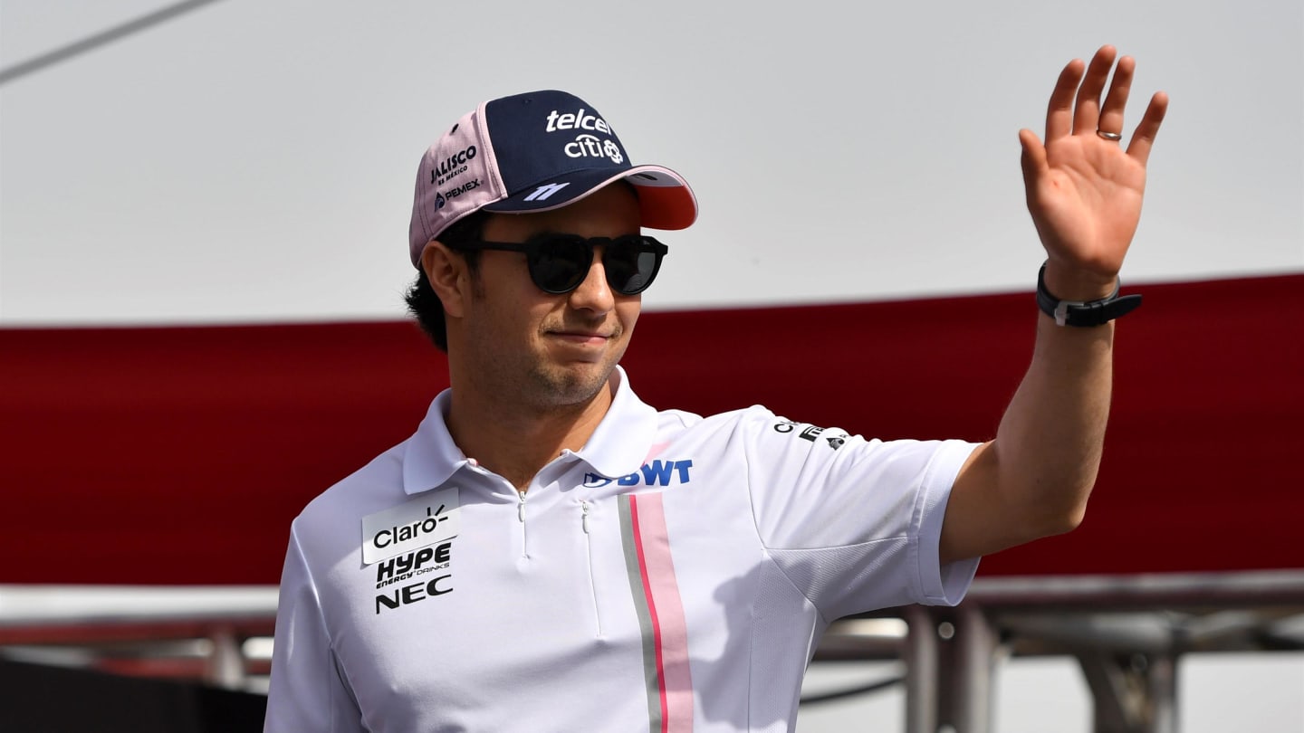 Sergio Perez, Racing Point Force India at Formula One World Championship, Rd21, Abu Dhabi Grand Prix, Race, Yas Marina Circuit, Abu Dhabi, UAE, Sunday 25 November 2018.