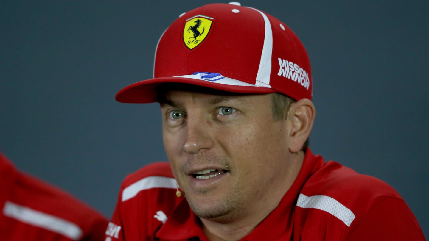 Kimi Raikkonen, Ferrari in the press conference at Formula One World Championship, Rd21, Abu Dhabi Grand Prix, Preparations, Yas Marina Circuit, Abu Dhabi, UAE, Thursday 22 November 2018.