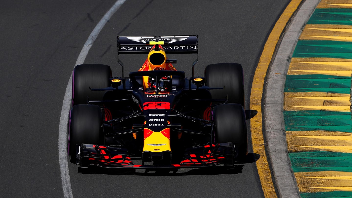 Max Verstappen (NED) Red Bull Racing RB14 at Formula One World Championship, Rd1, Australian Grand Prix, Practice, Melbourne, Australia, Friday 23 March 2018. © Manuel Goria/Sutton Images