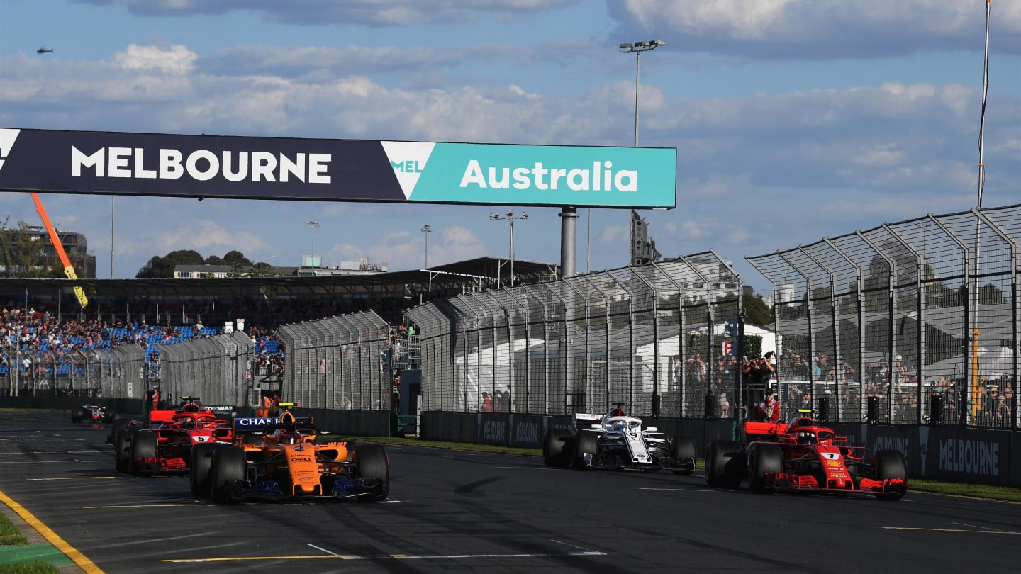 Practice starts at Formula One World Championship, Rd1, Australian Grand Prix, Practice, Melbourne, Australia, Friday 23 March 2018. © Mark Sutton/Sutton Images
