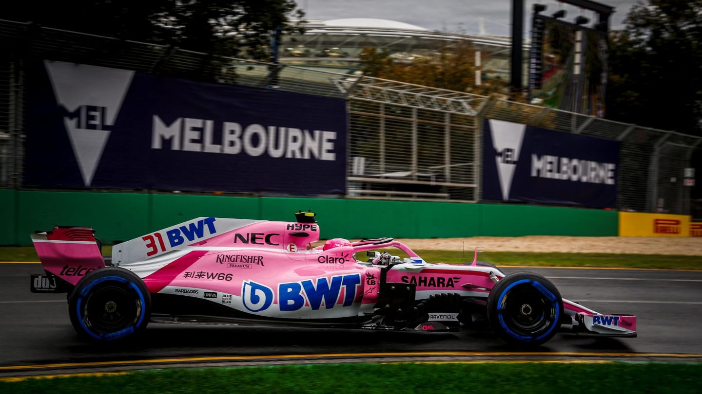 Esteban Ocon (FRA) Force India VJM11 at Formula One World Championship, Rd1, Australian Grand Prix, Qualifying, Melbourne, Australia, Saturday 24 March 2018. © Manuel Goria/Sutton Images