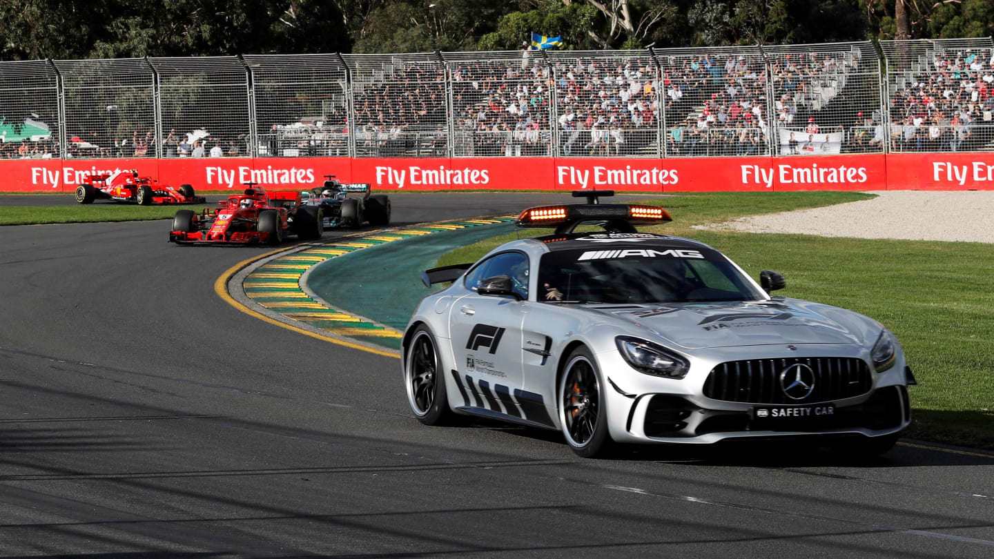 Safety car leads the field at Formula One World Championship, Rd1, Australian Grand Prix, Race, Melbourne, Australia, Sunday 25 March 2018. © Manuel Goria/Sutton Images