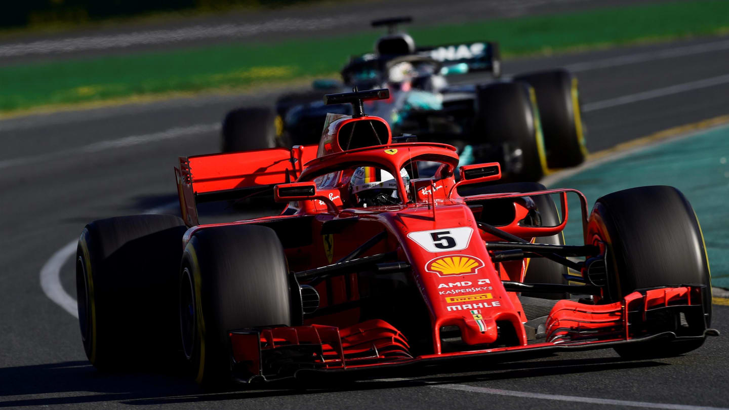 Sebastian Vettel (GER) Ferrari SF-71H at Formula One World Championship, Rd1, Australian Grand Prix, Race, Melbourne, Australia, Sunday 25 March 2018. © Jerry Andre/Sutton Images