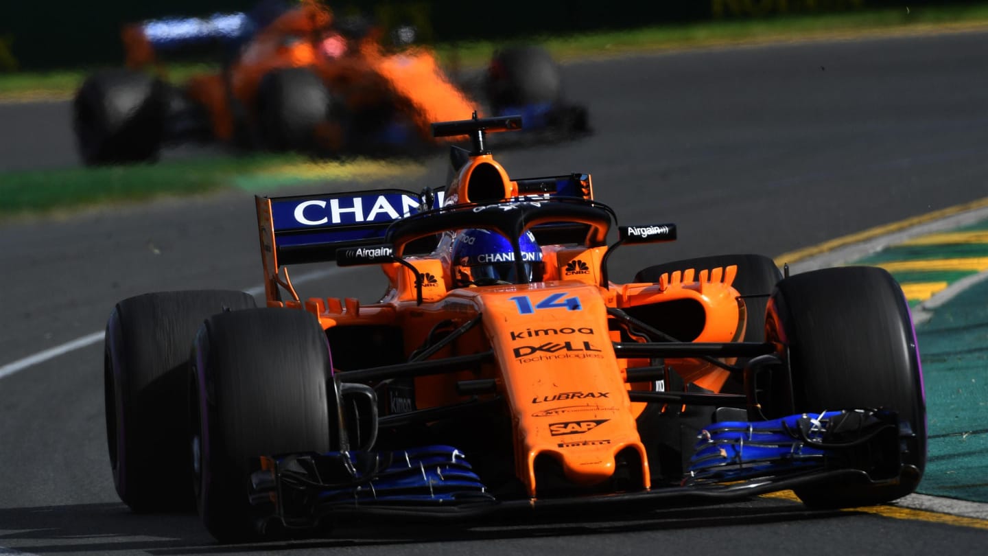 Fernando Alonso (ESP) McLaren MCL33 at Formula One World Championship, Rd1, Australian Grand Prix, Race, Melbourne, Australia, Sunday 25 March 2018. © Mark Sutton/Sutton Images