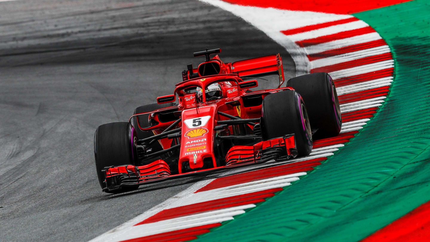 Sebastian Vettel (GER) Ferrari SF-71H at Formula One World Championship, Rd9, Austrian Grand Prix, Practice, Spielberg, Austria, Friday 29 June 2018. © Manuel Goria/Sutton Images