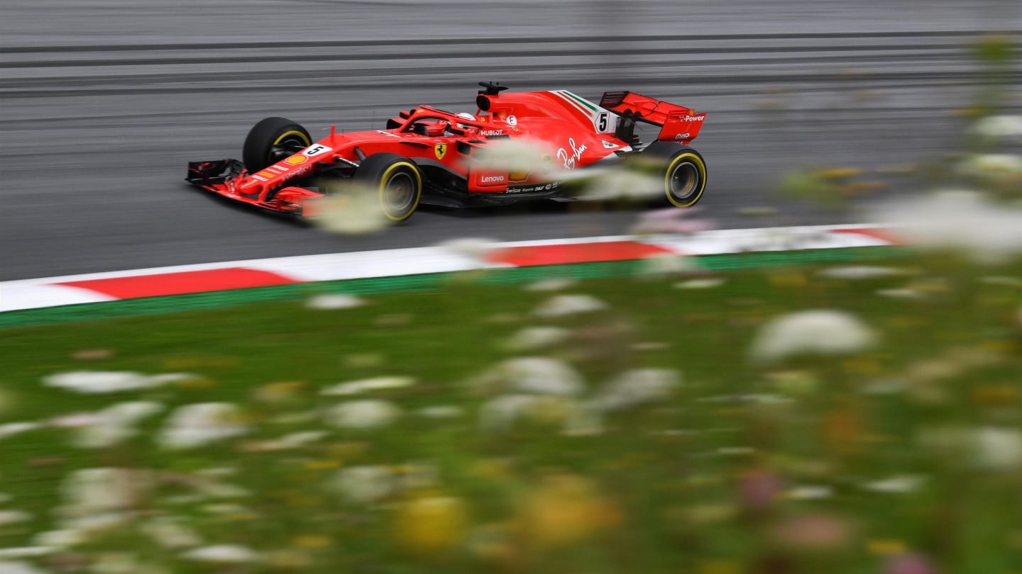 Sebastian Vettel (GER) Ferrari SF-71H at Formula One World Championship, Rd9, Austrian Grand Prix,