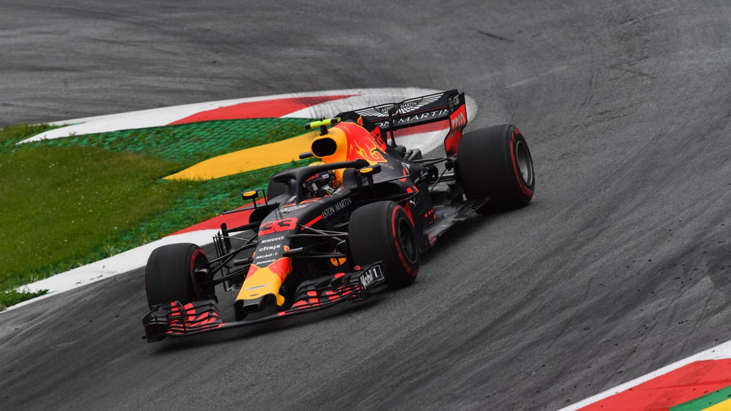 Max Verstappen (NED) Red Bull Racing RB14 at Formula One World Championship, Rd9, Austrian Grand Prix, Practice, Spielberg, Austria, Friday 29 June 2018. © Jerry Andre/Sutton Images