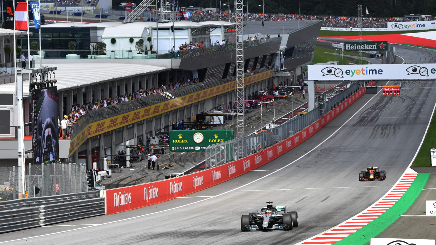 Lewis Hamilton (GBR) Mercedes-AMG F1 W09 EQ Power+ at Formula One World Championship, Rd9, Austrian