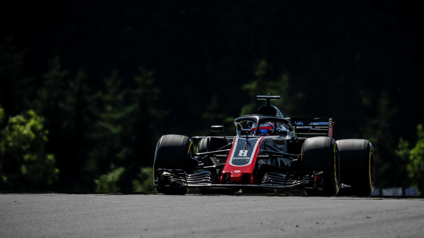 Romain Grosjean (FRA) Haas VF-18 at Formula One World Championship, Rd9, Austrian Grand Prix, Race,