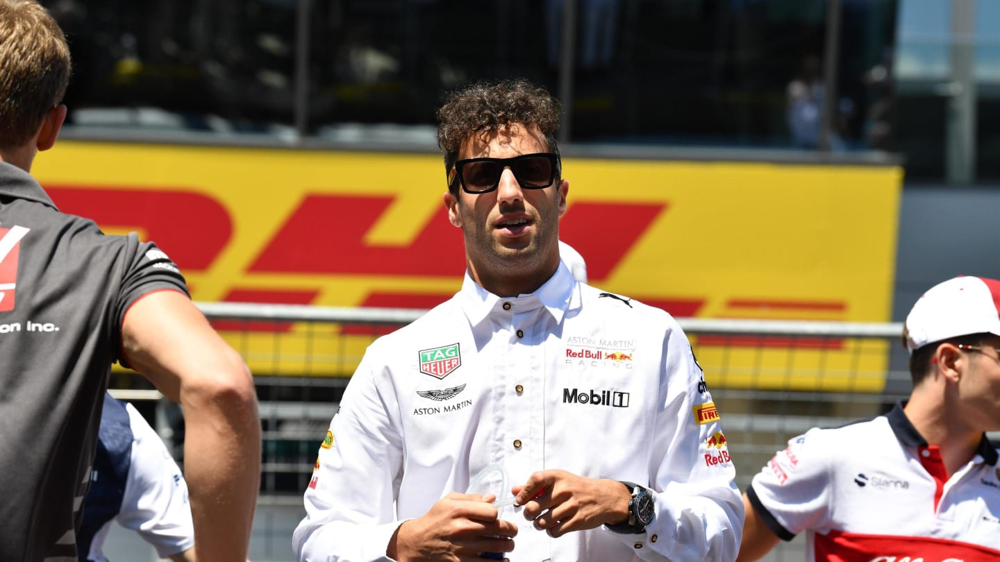 Daniel Ricciardo (AUS) Red Bull Racing on the drivers parade at Formula One World Championship,