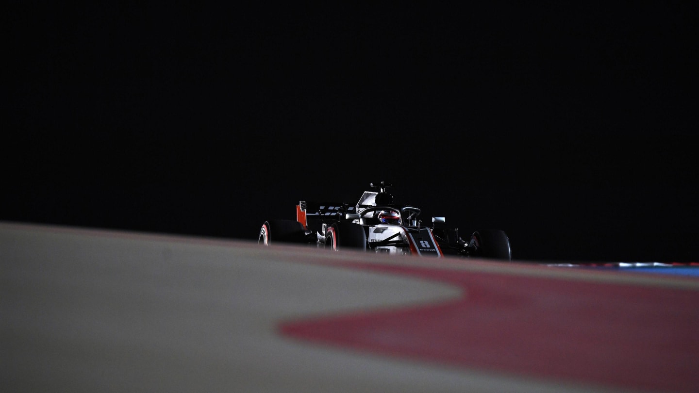 Romain Grosjean (FRA) Haas VF-18 at Formula One World Championship, Rd2, Bahrain Grand Prix, Practice, Bahrain International Circuit, Sakhir, Bahrain, Friday 6 April 2018. © Mark Sutton/Sutton Images