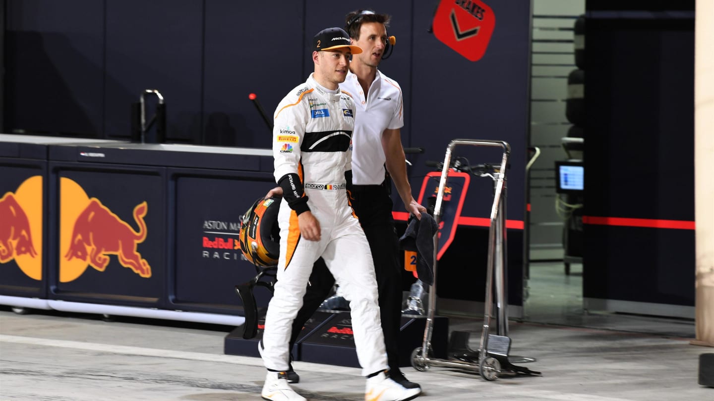 Stoffel Vandoorne (BEL) McLaren at Formula One World Championship, Rd2, Bahrain Grand Prix, Qualifying, Bahrain International Circuit, Sakhir, Bahrain, Saturday 7 April 2018. © Mark Sutton/Sutton Images