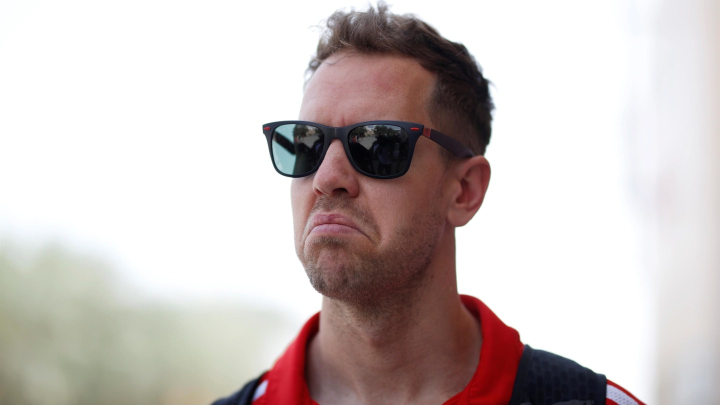 Sebastian Vettel (GER) Ferrari at Formula One World Championship, Rd2, Bahrain Grand Prix, Qualifying, Bahrain International Circuit, Sakhir, Bahrain, Saturday 7 April 2018. © Manuel Goria/Sutton Images