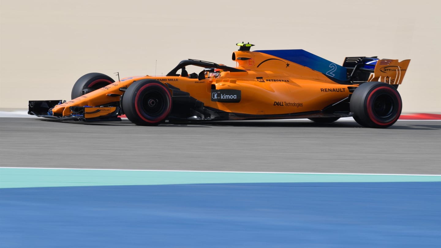 Stoffel Vandoorne (BEL) McLaren MCL33 at Formula One World Championship, Rd2, Bahrain Grand Prix, Qualifying, Bahrain International Circuit, Sakhir, Bahrain, Saturday 7 April 2018. © Simon Galloway/Sutton Images