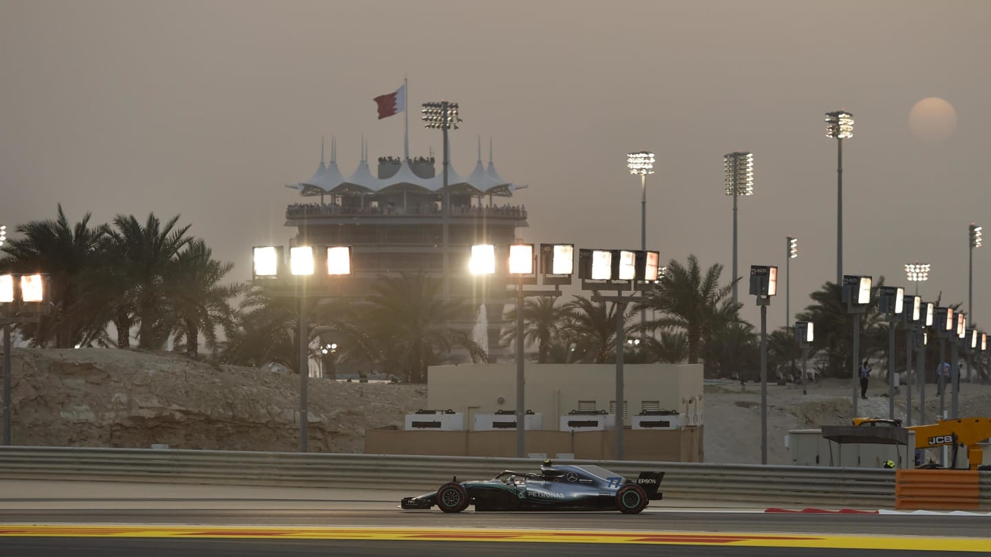 Valtteri Bottas (FIN) Mercedes-AMG F1 W09 EQ Power+ at Formula One World Championship, Rd2, Bahrain Grand Prix, Race, Bahrain International Circuit, Sakhir, Bahrain, Sunday 8 April 2018. © Simon Galloway/Sutton Images