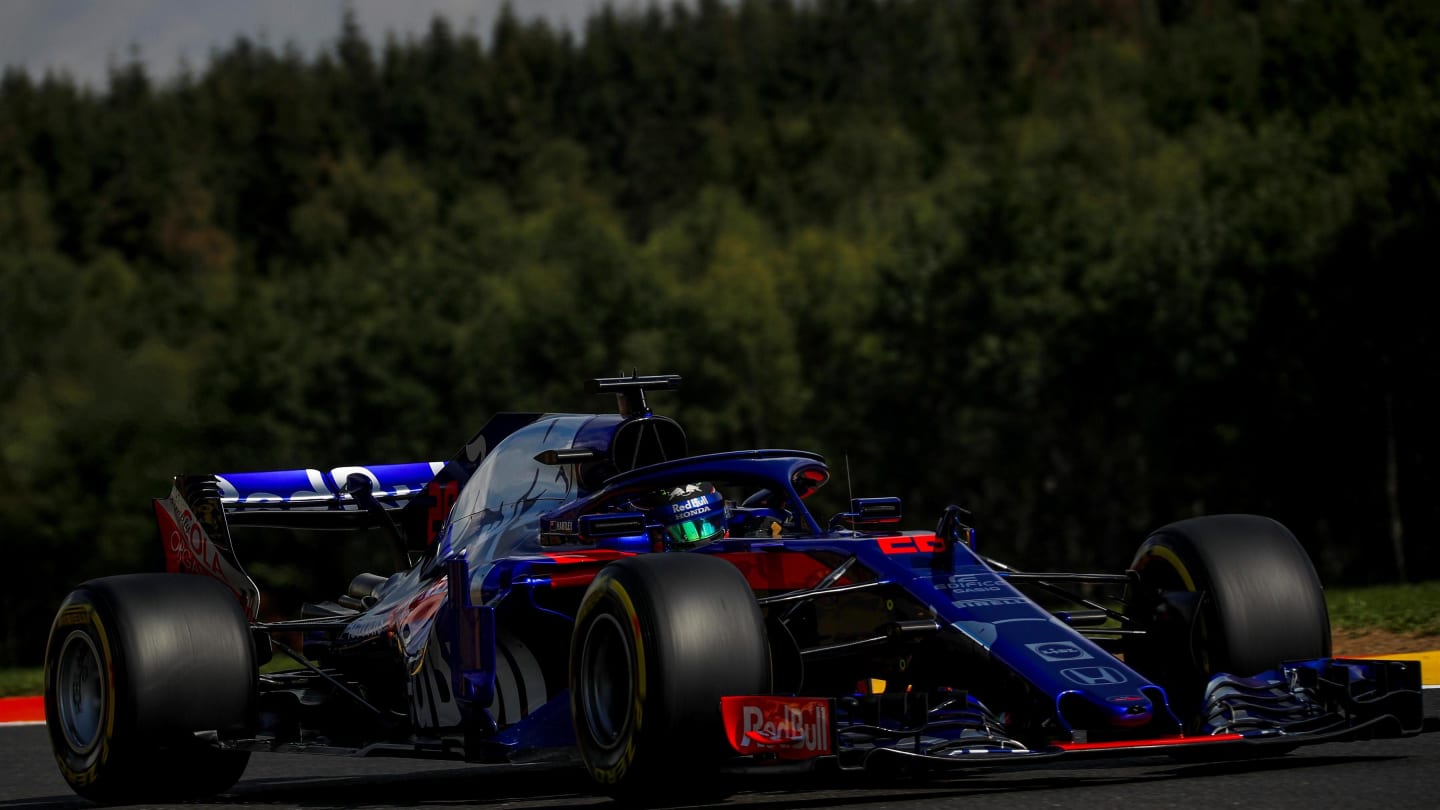 Pierre Gasly, Scuderia Toro Rosso STR13 at Formula One World Championship, Rd13, Belgian Grand Prix, Practice, Spa Francorchamps, Belgium, Friday 24 August 2018. © Manuel Goria/Sutton Images