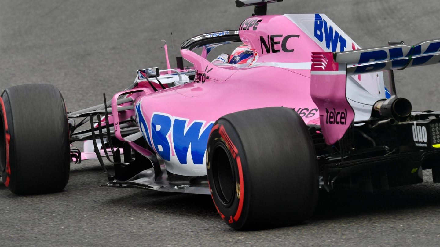Sergio Perez, Racing Point Force India VJM11 at Formula One World Championship, Rd13, Belgian Grand